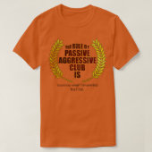 Passieve agressieve club t-shirt (Design voorkant)