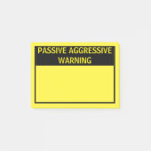 PASSIEVE AGRESSIEVE WAARSCHUWING POST-IT® NOTES (Voorkant)