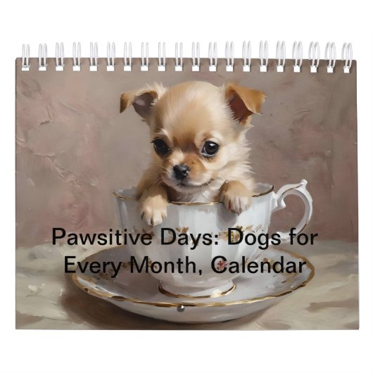 Passieve dagen: honden voor elke maand, kalender (Hoes)