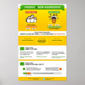 Passieve en niet-agressieve stem poster (Voorkant)