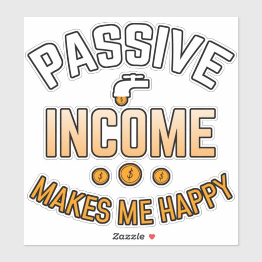 Passieve inkomsten ja, vinylSticker Sticker (Vel)