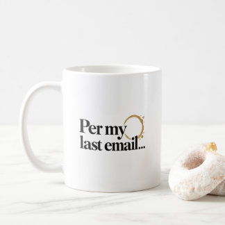 Passieve Kantoorhumor Per Mijn Laatste E-mail Coll Koffiemok