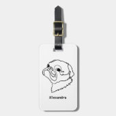 Passieve reizen bagagelabel (Voorkant verticaal)