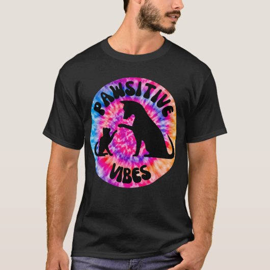 Passieve Vibes Cat & Dog T-shirt (Voorkant)