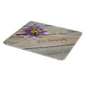 Passievloer op roestvrij hout snijplank (Hoek)