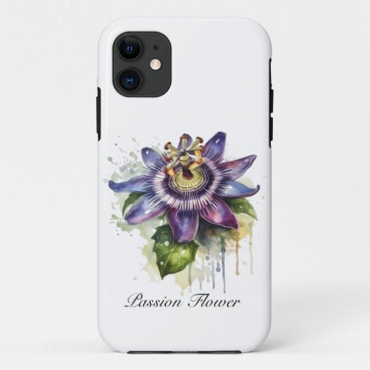Passievolle Paarse Passiebloem Case-Mate iPhone Case (Achterkant)