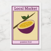 Passievrucht sticker (Enkel label)