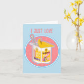 Passievrucht yoghurt kaart (Gele Bloem)