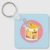 Passievrucht yoghurt sleutelhanger (Voorkant)