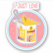 Passievrucht yoghurt sticker (Voorkant)