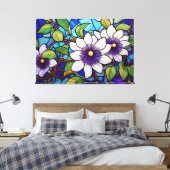 Passievruchten bloem Tropische XL kunst Canvas Afdruk (Insitu (Slaapkamer))