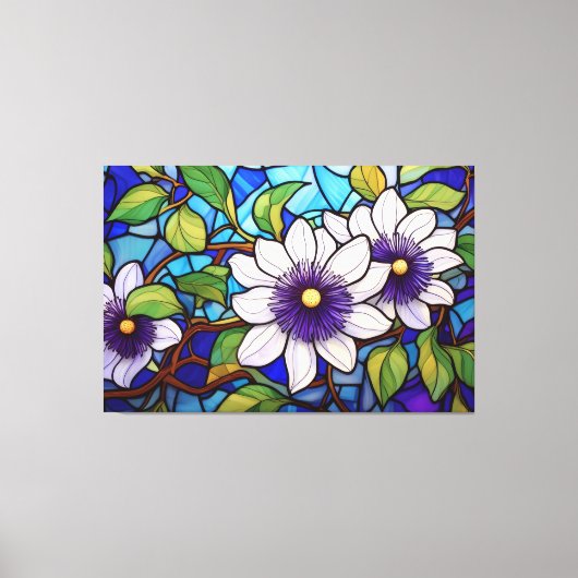 Passievruchten bloem Tropische XL kunst Canvas Afdruk (Voorkant)