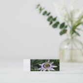 Passiflora 1 Floral Photography Mini Business Crad Mini Visitekaartje (Staand voorkant)