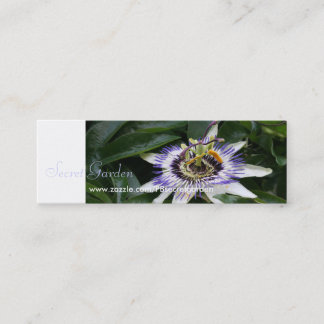 Passiflora 1 Floral Photography Mini Business Crad Visitekaartje