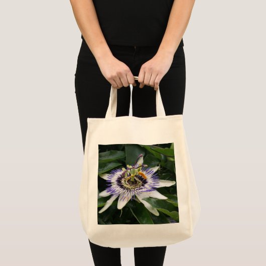 Passiflora 1 Floral Tote Bag (Voorkant (product))