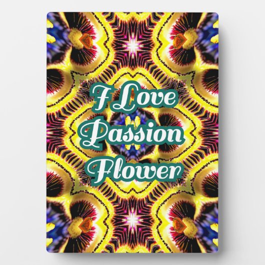 Passiflora caerulea-patroon fotoplaat (voorkant)