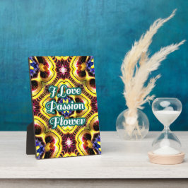 Passiflora caerulea-patroon fotoplaat