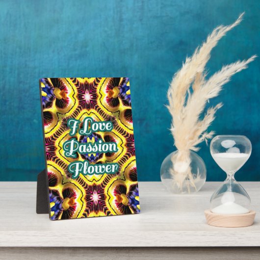 Passiflora caerulea-patroon fotoplaat (Zijkant)