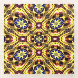 Passiflora caerulea-patroon glazen onderzetter