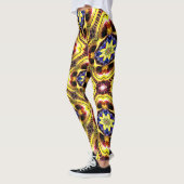 Passiflora caerulea-patroon leggings (Links)