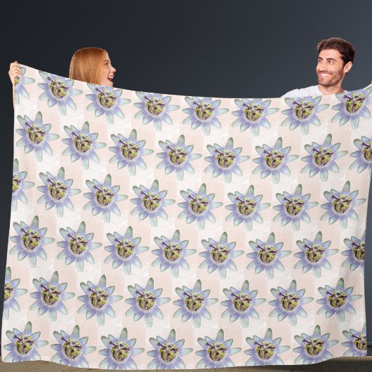 Passiflora fleece deken