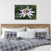 Passiflora - Floral fotografie Canvas Afdruk (Insitu (Slaapkamer))