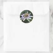 Passiflora Floral Photography Round Sticker (Tas)
