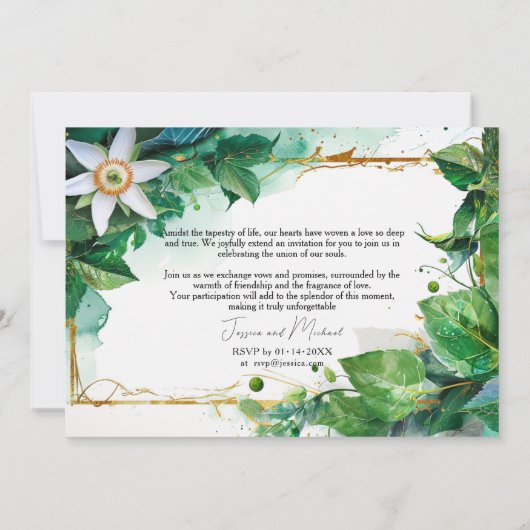 💍 Passiflora Serenity Kaart (Achterkant)