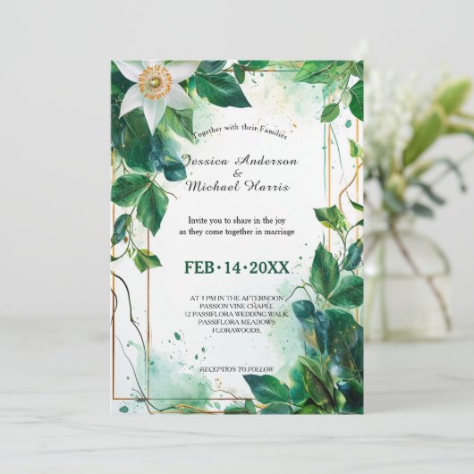 Passiflora Serenity Kaart (Staand voorkant)