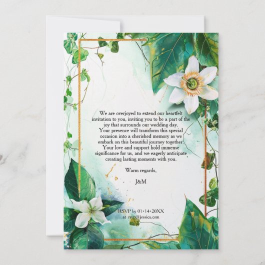 Passiflora Serenity Kaart (Achterkant)