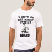 Passing Guard Funny BJJ Jiu jitsu Shirt (Voorkant)