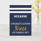 Passing Out Parade Britse marine uniform gefelicit Kaart (Gele Bloem)