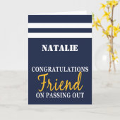 Passing Out Parade Britse marine uniform gefelicit Kaart (Gele Bloem)