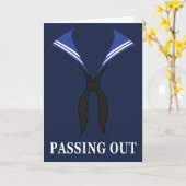 Passing Out Parade Britse marine uniform gefelicit Kaart (Gele Bloem)