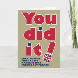 Passing Out Parade Fun British Mod Design Kaart