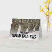 Passing Out Parade | Militair Soldaat Kaart (Gele Bloem)