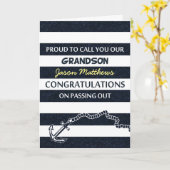 Passing Out Parade Navy zeiler kleinzoon Gefelicit Kaart (Gele Bloem)