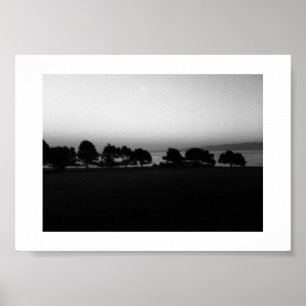 Passing Trees Canada Zwart-wit Fotografie Poster