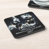 PASSION - Bodybuilding Workout Motivatie Bier Onderzetter (Linkerzijde)