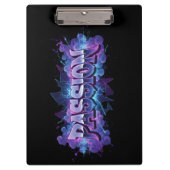 Passion Cyberpunk Typography – Vibrant Modern Word Klembord (Voorkant)