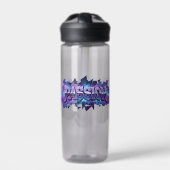 Passion Cyberpunk Typography – Vibrant Modern Word Waterfles (Voorkant)