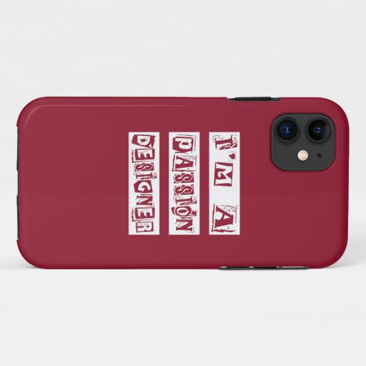 Passion Designer Case-Mate iPhone Case (Achterkant (horizontaal))