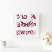 Passion Designer Vierkante Klok (Huis)
