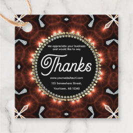 Passion Fire Modern Chalkboard Zeg Bedankt Bedankjes Labels