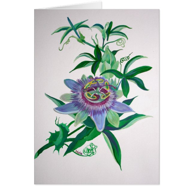Passion Flower Botanical Art (Voorkant)