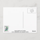 Passion Flower Botanical Art Briefkaart (Achterkant)