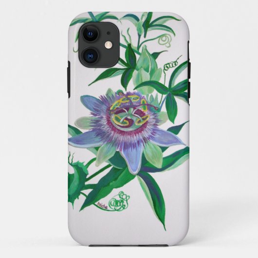 Passion Flower Botanical Art Case-Mate iPhone Case (Achterkant)