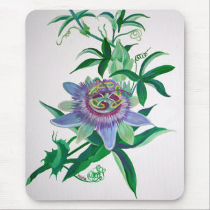 Passion Flower Botanical Art Muismat