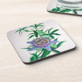 Passion Flower Botanical Art Onderzetter (Linkerzijde)