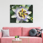 Passion Flower Canvas afdrukken (Insitu (Woonkamer))